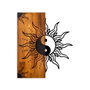 Wallity Yin Yang Escultura de Pared en Madera y Metal
